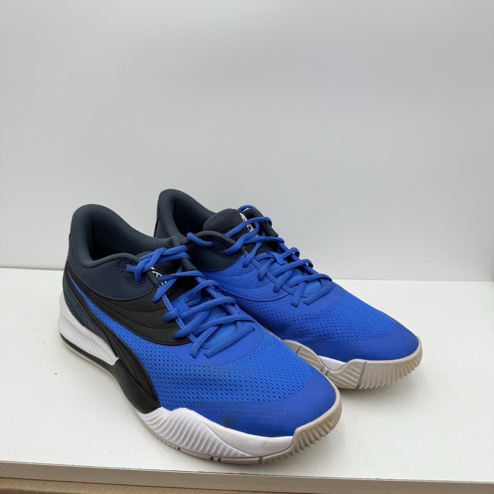 PUMA Triple Basketball Mens Blue Sneakers Athletic Shoes 10.5M VGC